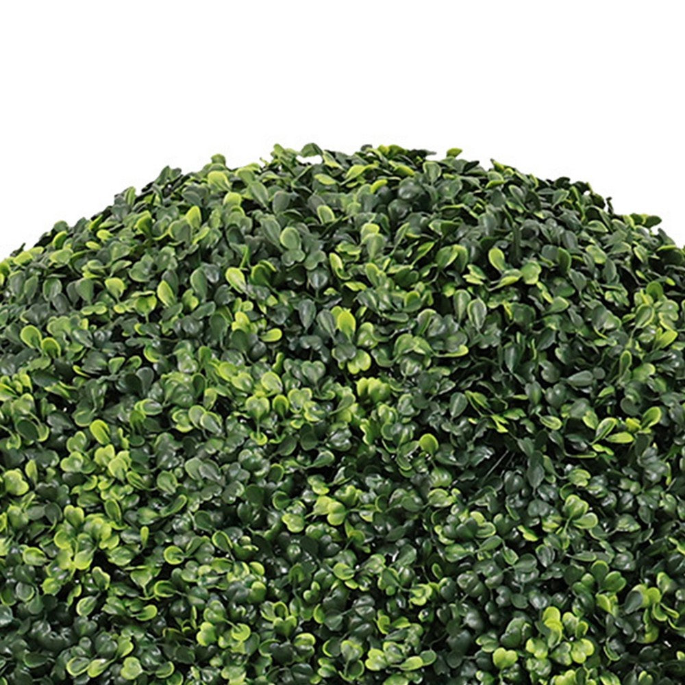 Sophie Faux Boxwood Topiary Balls | Set of 2 | Green Poly Silk 23"
