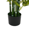 Nadia Faux Bamboo Plant Set | Iron Frame | Green Poly Silk 61"