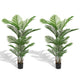 Norah Faux Areca Palm Tree | Set of 2 | 15 Folds | Green Poly Silk 63"