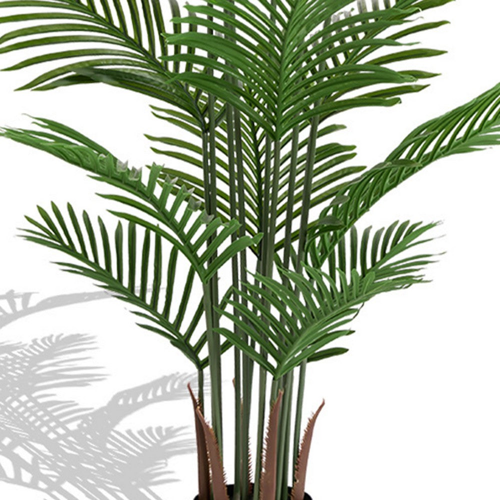 Norah Faux Areca Palm Tree | Set of 2 | 15 Folds | Green Poly Silk 63"