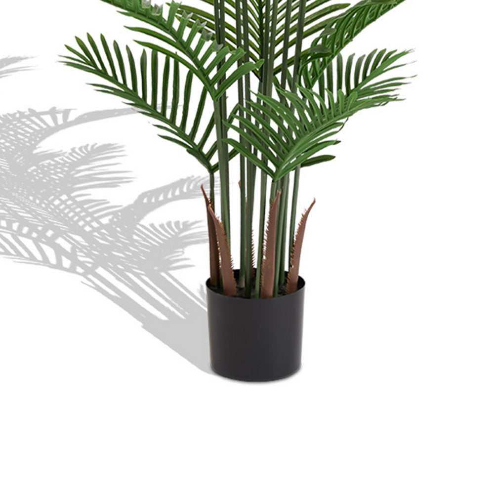 Norah Faux Areca Palm Tree | Set of 2 | 15 Folds | Green Poly Silk 63"
