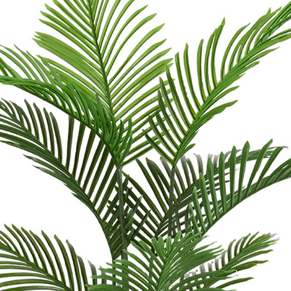 Norah Faux Areca Palm Tree | Set of 2 | 15 Folds | Green Poly Silk 63"