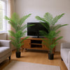 Norah Faux Areca Palm Tree | Set of 2 | 15 Folds | Green Poly Silk 63"