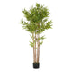 Nadia Artificial Bamboo Plant | Iron Frame | Green Poly Silk 70"