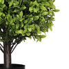 Manto Boxwood Topiary Ball Trees | Set of 2 | Green Poly Silk 22"