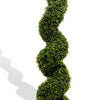 Vena 6 Ft Outdoor Spiral Topiary Tree | Set of 2 | Green Poly Silk 71"