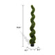 Vena 6 Ft Outdoor Spiral Topiary Tree | Set of 2 | Green Poly Silk 71"