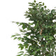 Karen Artificial Ficus Tree w Twisted Trunk | Green Poly Silk-Iron 59"