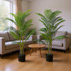 Rita Artificial Palm Tree | Set of 2 | Iron | Green Poly Silk 61"
