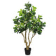 Wyatt 7 Ft Artificial Banyan Tree | Multibranch Trunk | Poly Silk 83"