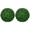 Zyra Artificial Boxwood Topiary Ball | Set of 2 | Green Poly Silk 20"