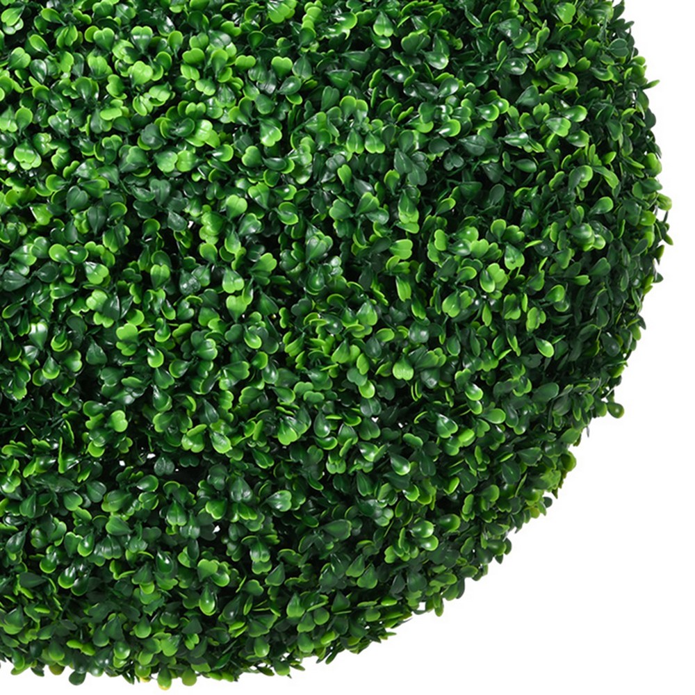Zyra Artificial Boxwood Topiary Ball | Set of 2 | Green Poly Silk 20"