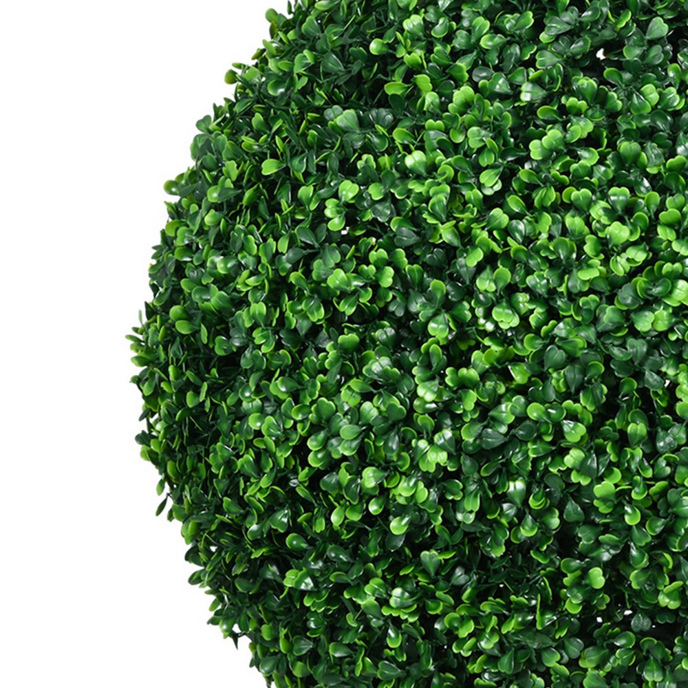 Zyra Artificial Boxwood Topiary Ball | Set of 2 | Green Poly Silk 20"