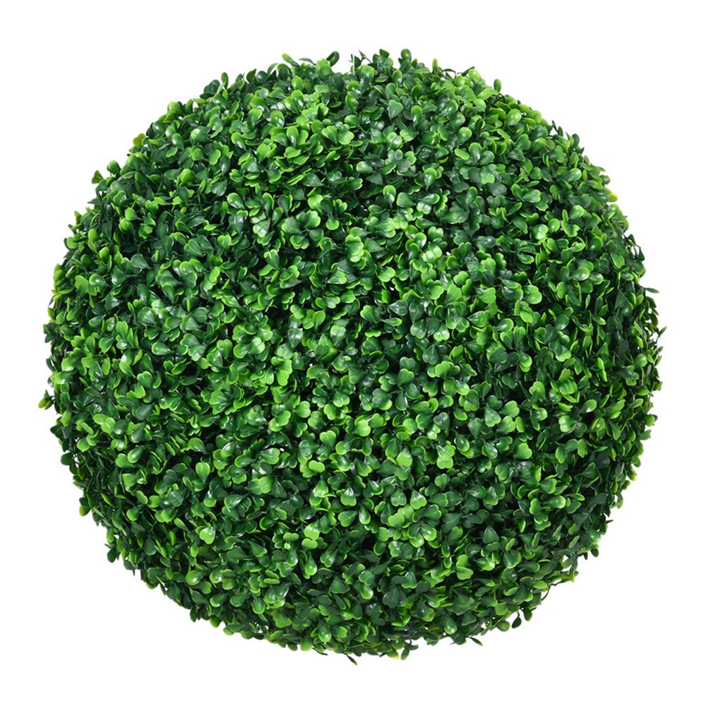 Zyra Artificial Boxwood Topiary Ball | Set of 2 | Green Poly Silk 16"