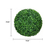 Zyra Artificial Boxwood Topiary Ball | Set of 2 | Green Poly Silk 16"