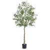 Lucas Olive Tree | Stainless Steel Branches | Lifelike Poly Silk 70"