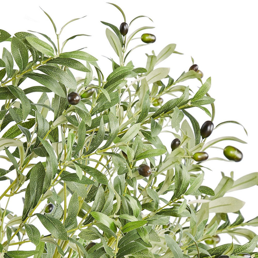 Lucas Olive Tree | Stainless Steel Branches | Lifelike Poly Silk 70"