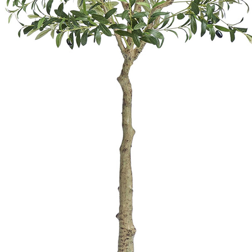 Lucas Olive Tree | Stainless Steel Branches | Lifelike Poly Silk 70"