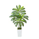 Kren Artificial Dracaena Tree | White Planter | Lifelike Poly Silk 60"