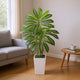 Kren Artificial Dracaena Tree | White Planter | Lifelike Poly Silk 60"
