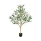 Ezra Artificial Olive Tree with Black Pot | Lifelike Poly Silk 61"
