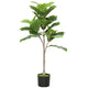 Moona Fiddle Leaf Fig Tree | 28 PEVA Leaves | Lifelike Poly Silk 43"