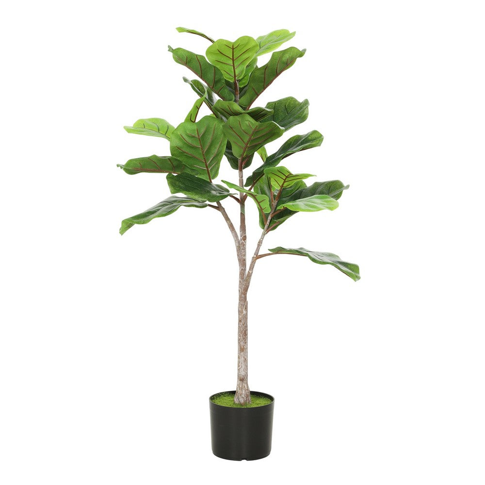 Moona Fiddle Leaf Fig Tree | 28 PEVA Leaves | Lifelike Poly Silk 43"