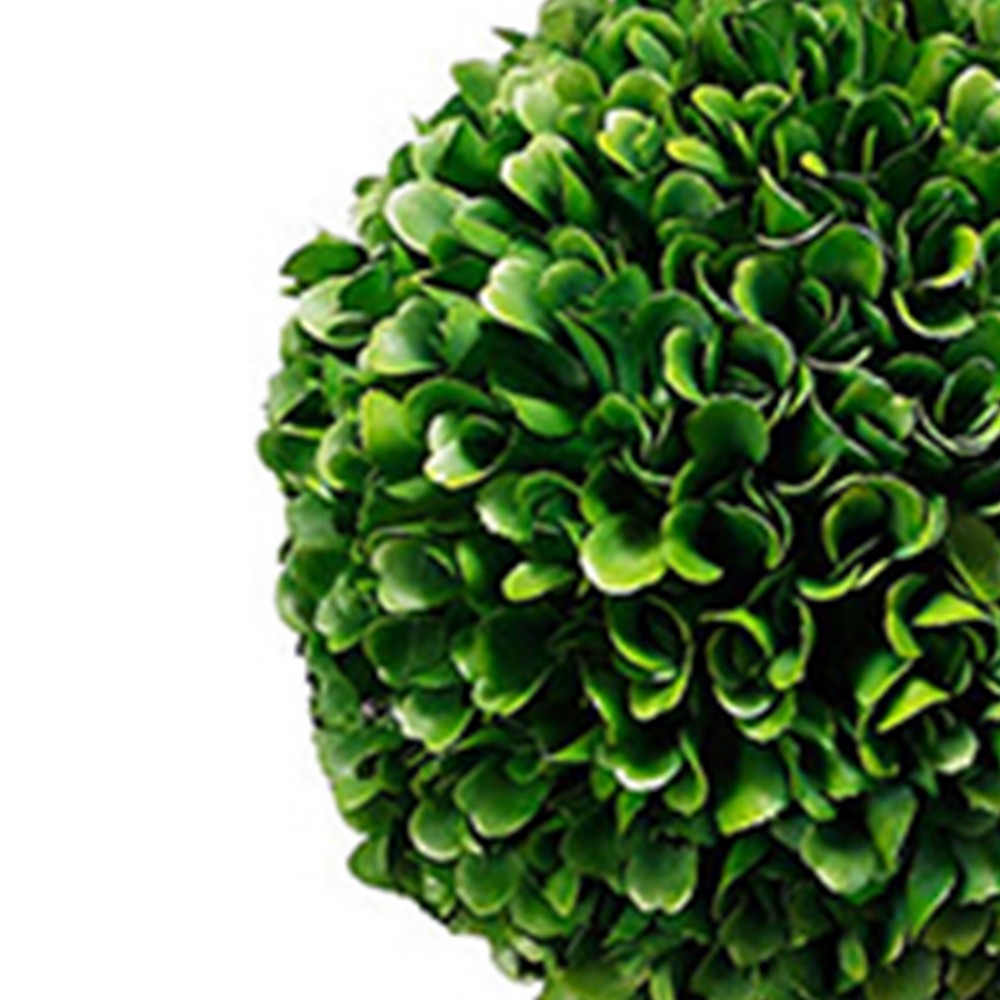 Naomi Artificial Boxwood Topiary Tree | Dual-Sphere Design | Lifelike 22"
