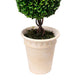 Naomi Artificial Boxwood Topiary Tree | Dual-Sphere Design | Lifelike 22"