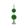 Beau Two-Tier Boxwood Topiary Spheres on Metal Spire St& | Lifelike 27"