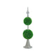 Beau Two-Tier Boxwood Topiary Spheres on Metal Spire St& | Lifelike 27"
