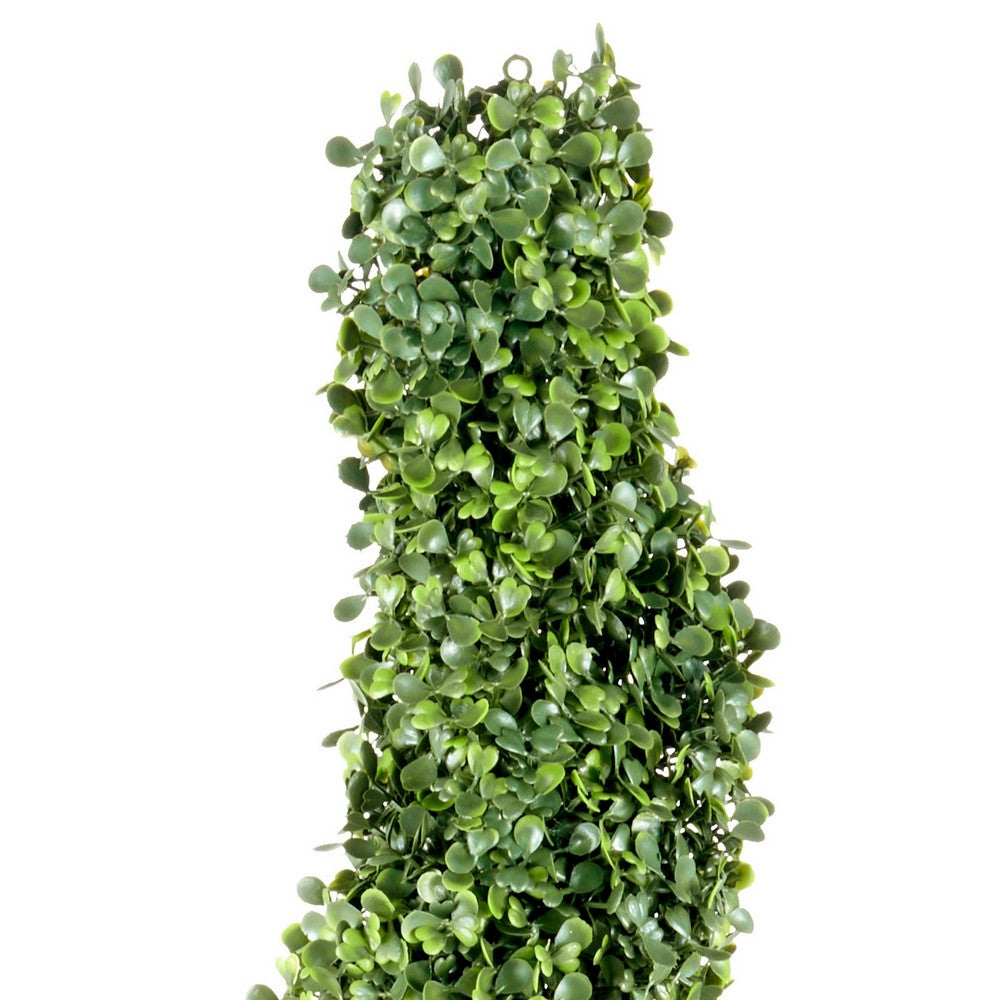 Mila Boxwood Spiral Topiary Plant | Set of 2 | Lifelike 48"