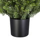 Arya Cedar Pine Topiary Tree | Set of 2 | Black Pot | Lifelike Poly Silk 60"