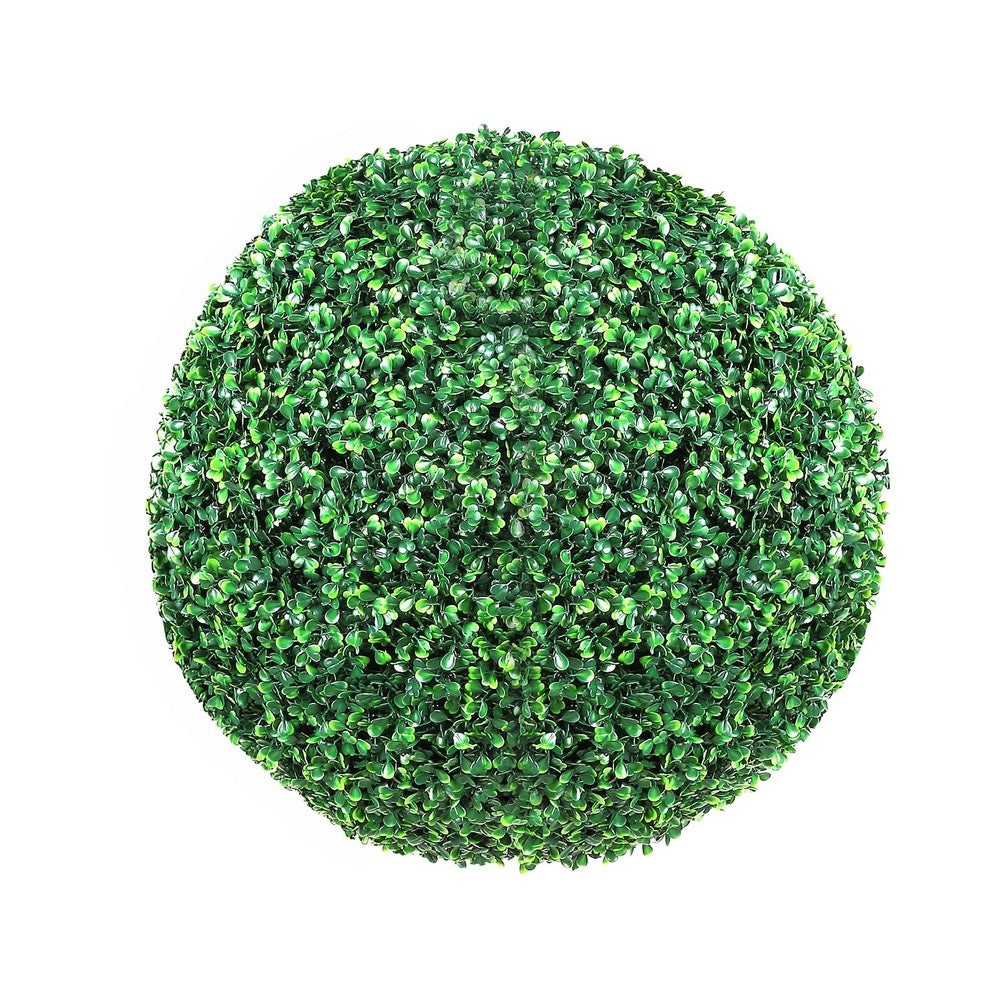 Zain Artificial Boxwood Topiary Balls | Set of 2 | Lifelike Poly Silk 15"