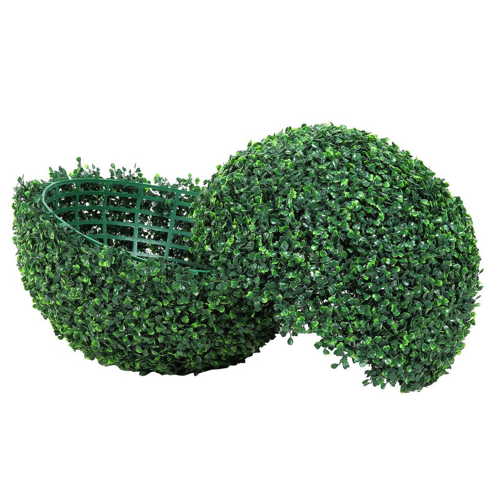 Zain Artificial Boxwood Topiary Balls | Set of 2 | Lifelike Poly Silk 15"