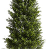 Arya Cedar Topiary Tree | Set of 2 | Black Pot | Lifelike Poly Silk 48"