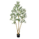 Rasha Artificial Olive Tree w Rubber Silk Leaves | Lifelike Poly Silk 84"