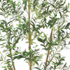 Rasha Artificial Olive Tree w Rubber Silk Leaves | Lifelike Poly Silk 84"