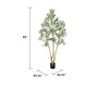 Rasha Artificial Olive Tree w Rubber Silk Leaves | Lifelike Poly Silk 84"