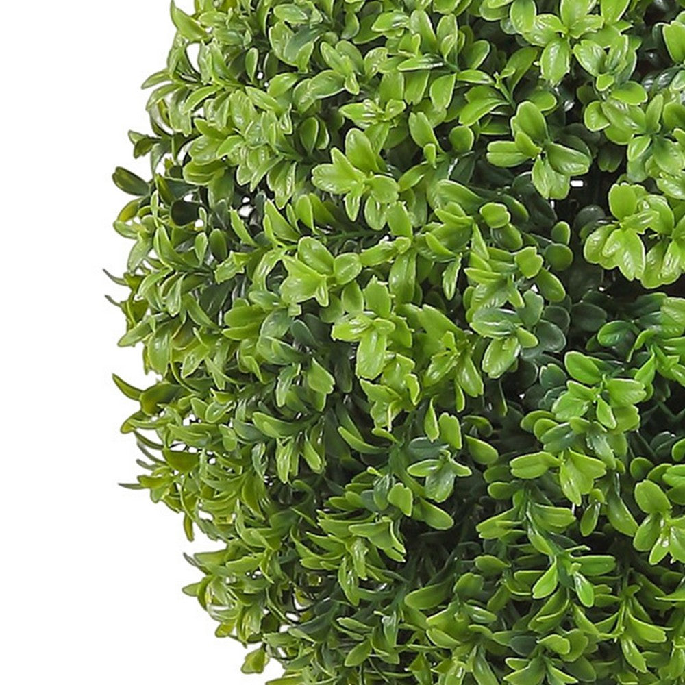 Rambo Boxwood Topiary w Butterflies | Set of 2 | Wood-Poly Silk | Lifelike 22"