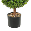 Rambo Boxwood Topiary w Butterflies | Set of 2 | Wood-Poly Silk | Lifelike 22"