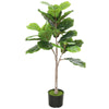 Moona Fiddle Leaf Fig Tree | 28 PEVA Leaves | Lifelike Poly Silk 43"
