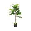 Moona Fiddle Leaf Fig Tree | 28 PEVA Leaves | Lifelike Poly Silk 43"