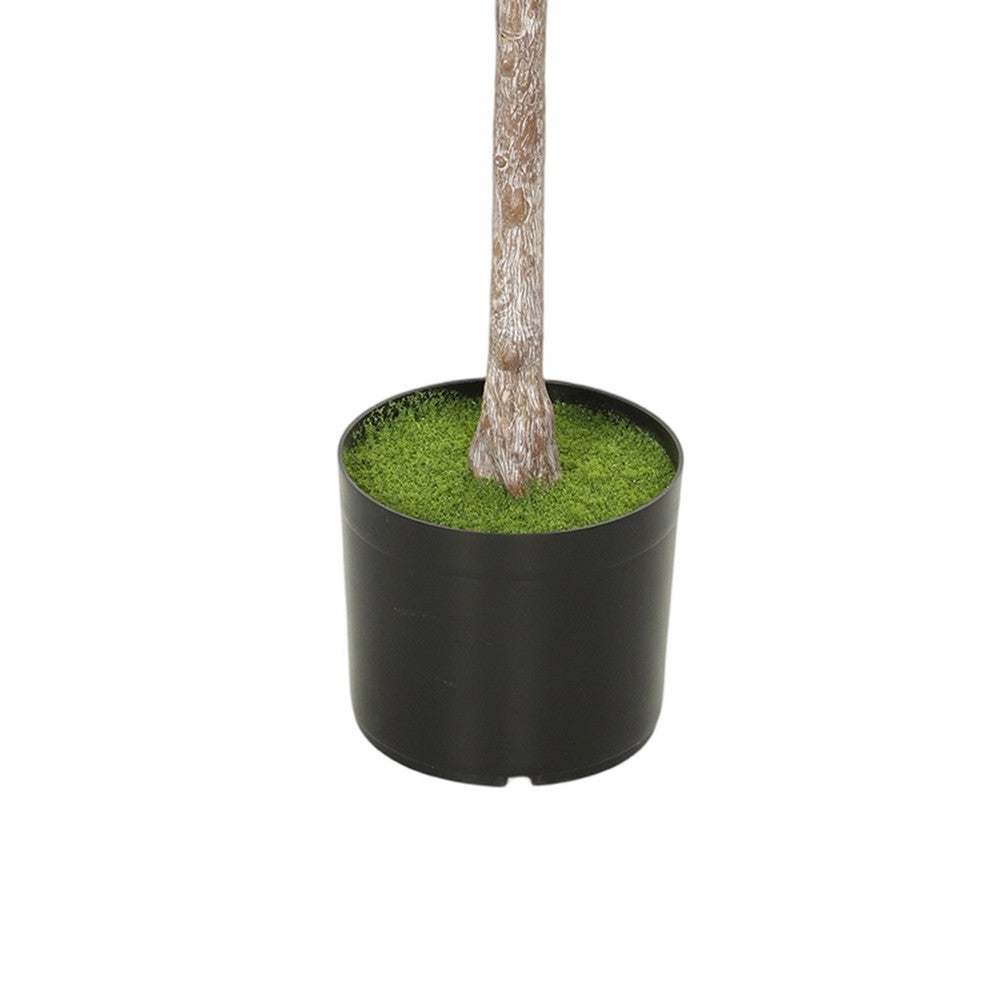 Moona Fiddle Leaf Fig Tree | 28 PEVA Leaves | Lifelike Poly Silk 43"