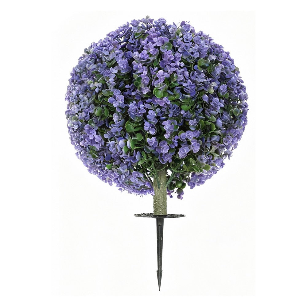 Dammy Eucalyptus Topiary 16" Ball Plants | Set of 2 |  22" H