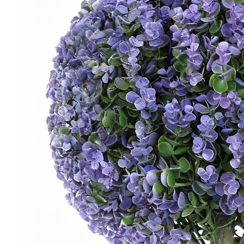 Dammy Eucalyptus Topiary 16" Ball Plants | Set of 2 |  22" H