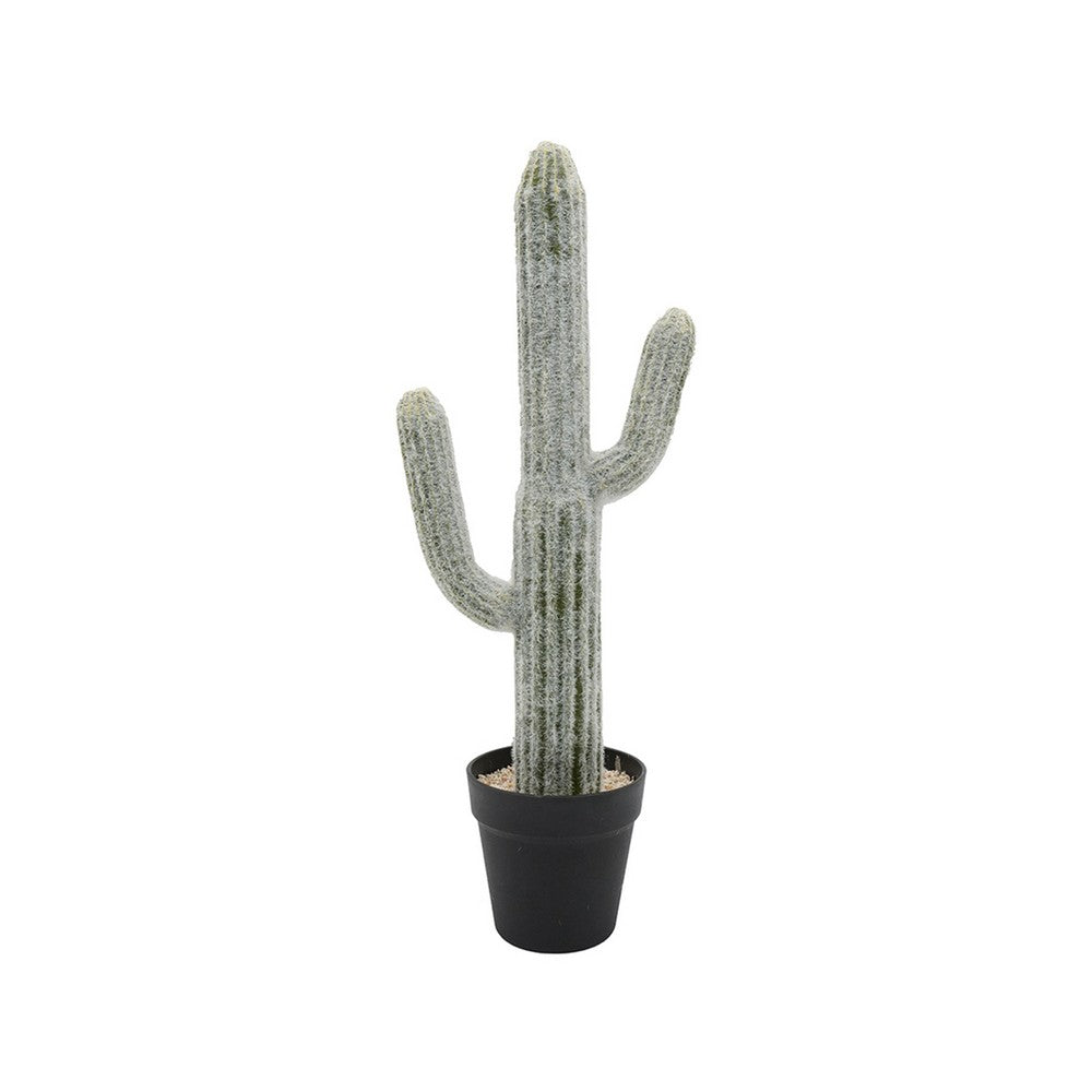 Kristy Artificial Saguaro Cactus Accent Plant in Black Pot | Lifelike 25"