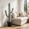 Kristy Artificial Saguaro Cactus Accent Plant in Black Pot | Lifelike 25"