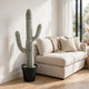 Kristy Artificial Saguaro Cactus Accent Plant in Black Pot | Lifelike 25"