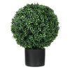 Jese Faux Boxwood Ball Topiary Tree | Set of 2 | Faux Moss | Lifelike 21"